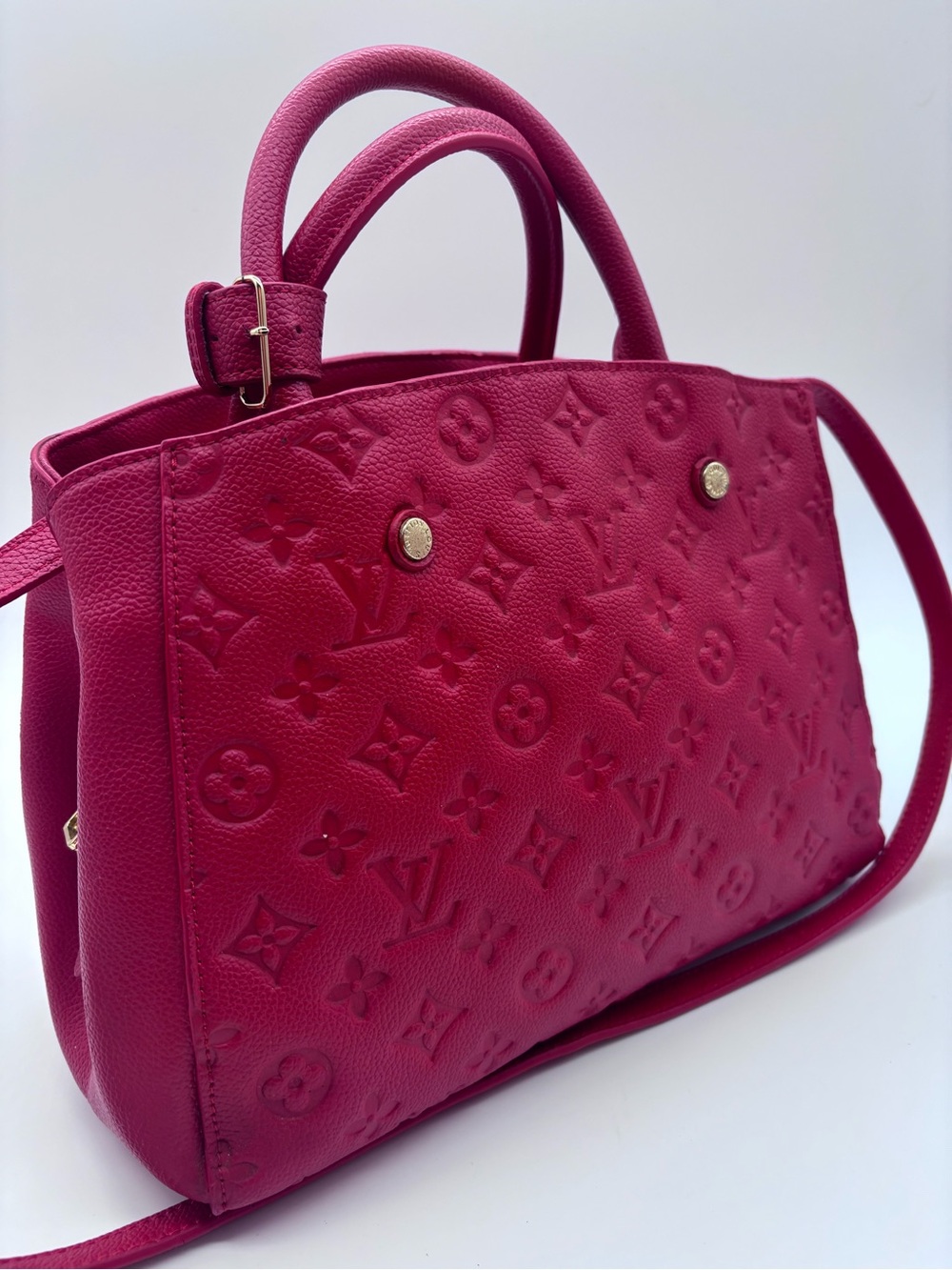 Louis Vuitton Bright Red Monogram Empreinte Tote